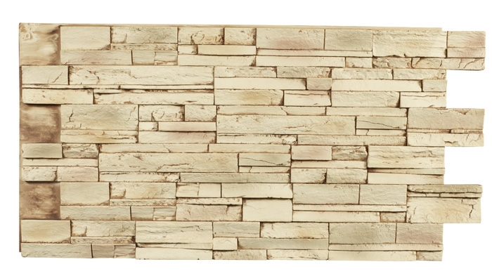 Stacked Stone Dry Stack - Light Tan